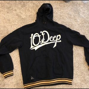 Black 10 Deep Hoodie